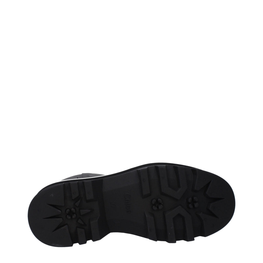 Black Cotton Ankle Boots