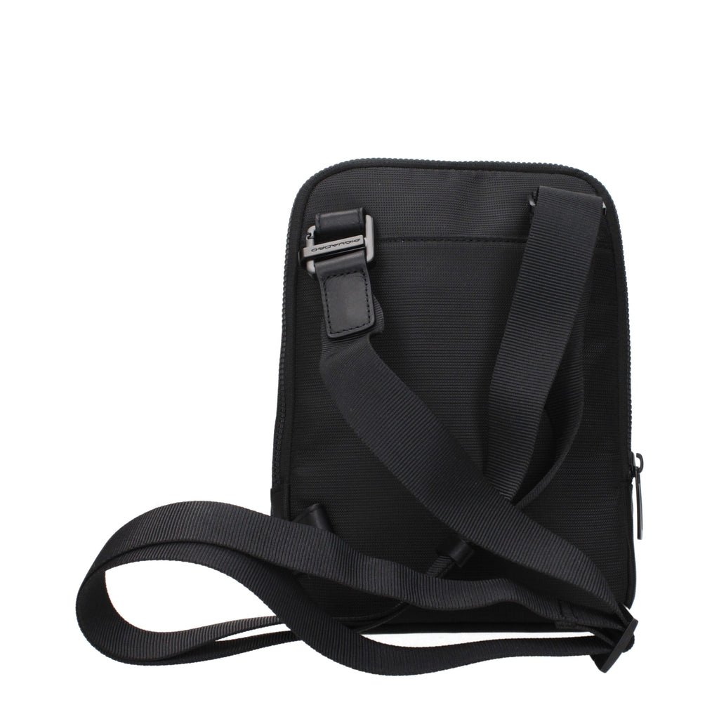 Black Fabric Crossbody Bag