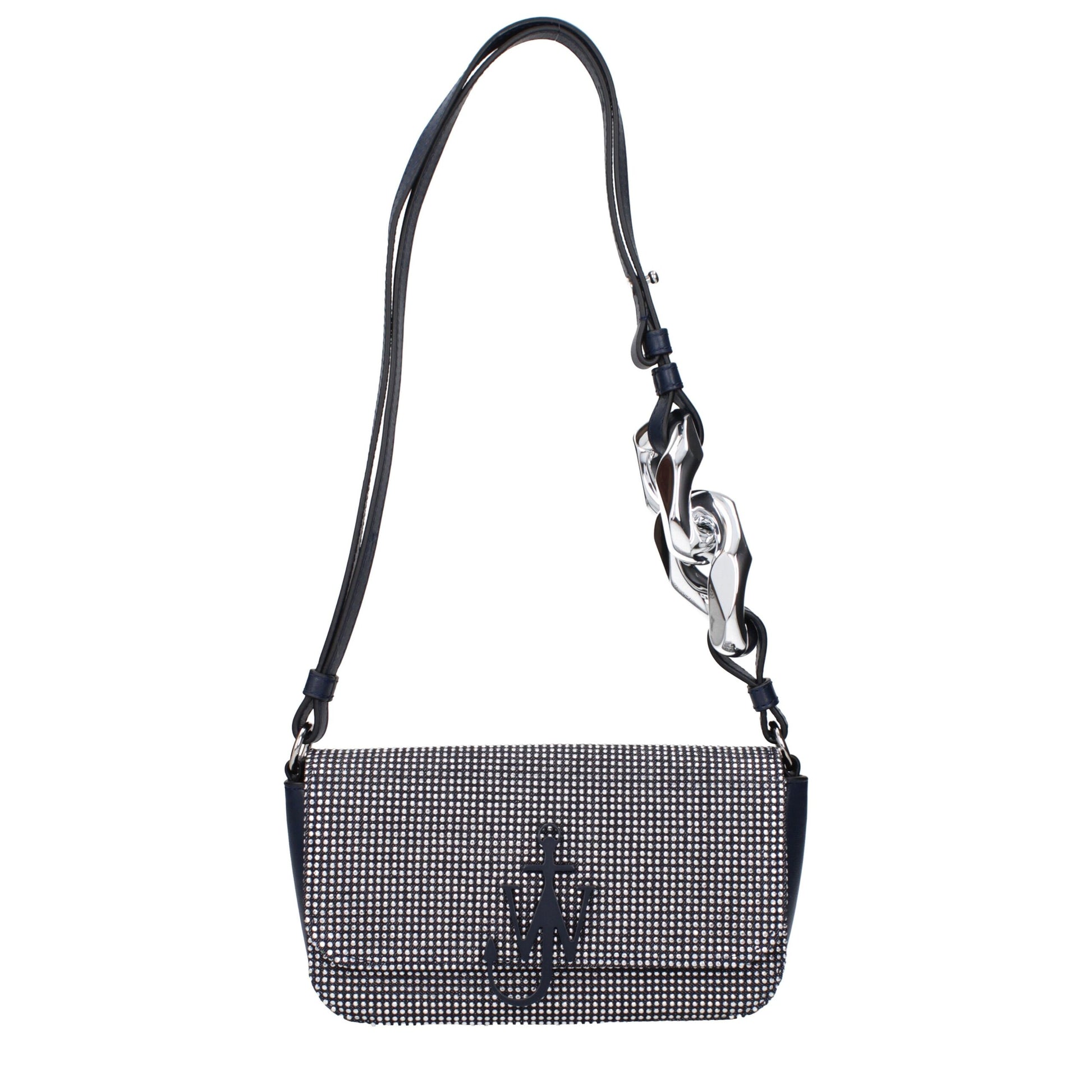 Blue Fabric Shoulder Bag