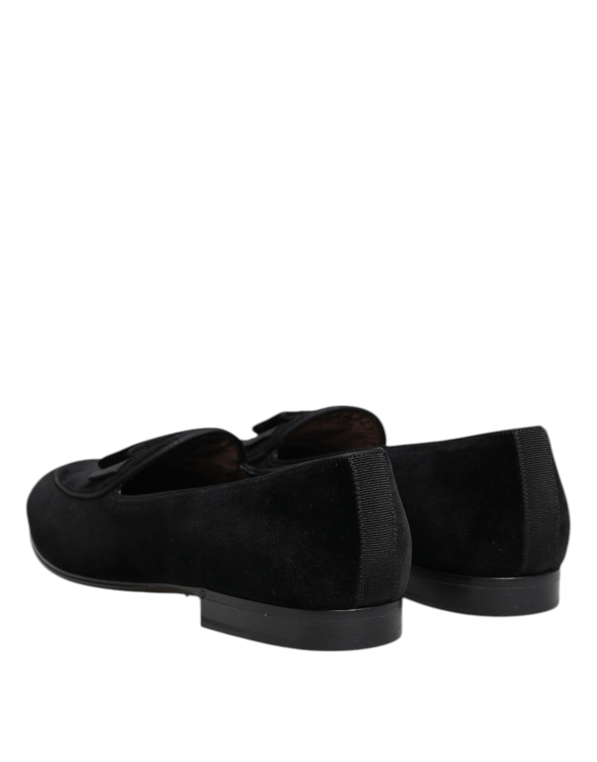 Black Velvet Loafers Formal Men Dress Shoes