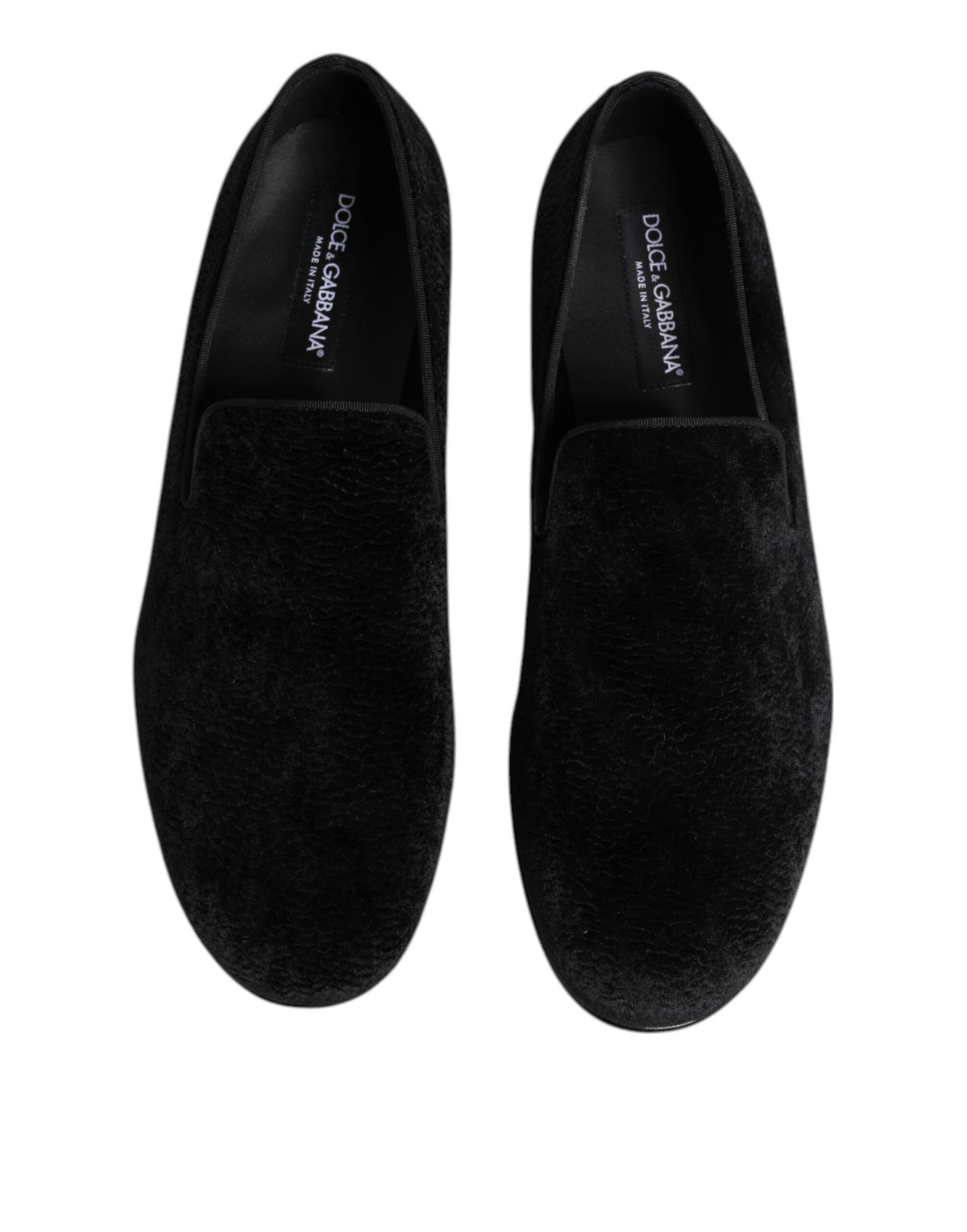 Black Jacquard Loafers Formal Men Dress Shoes