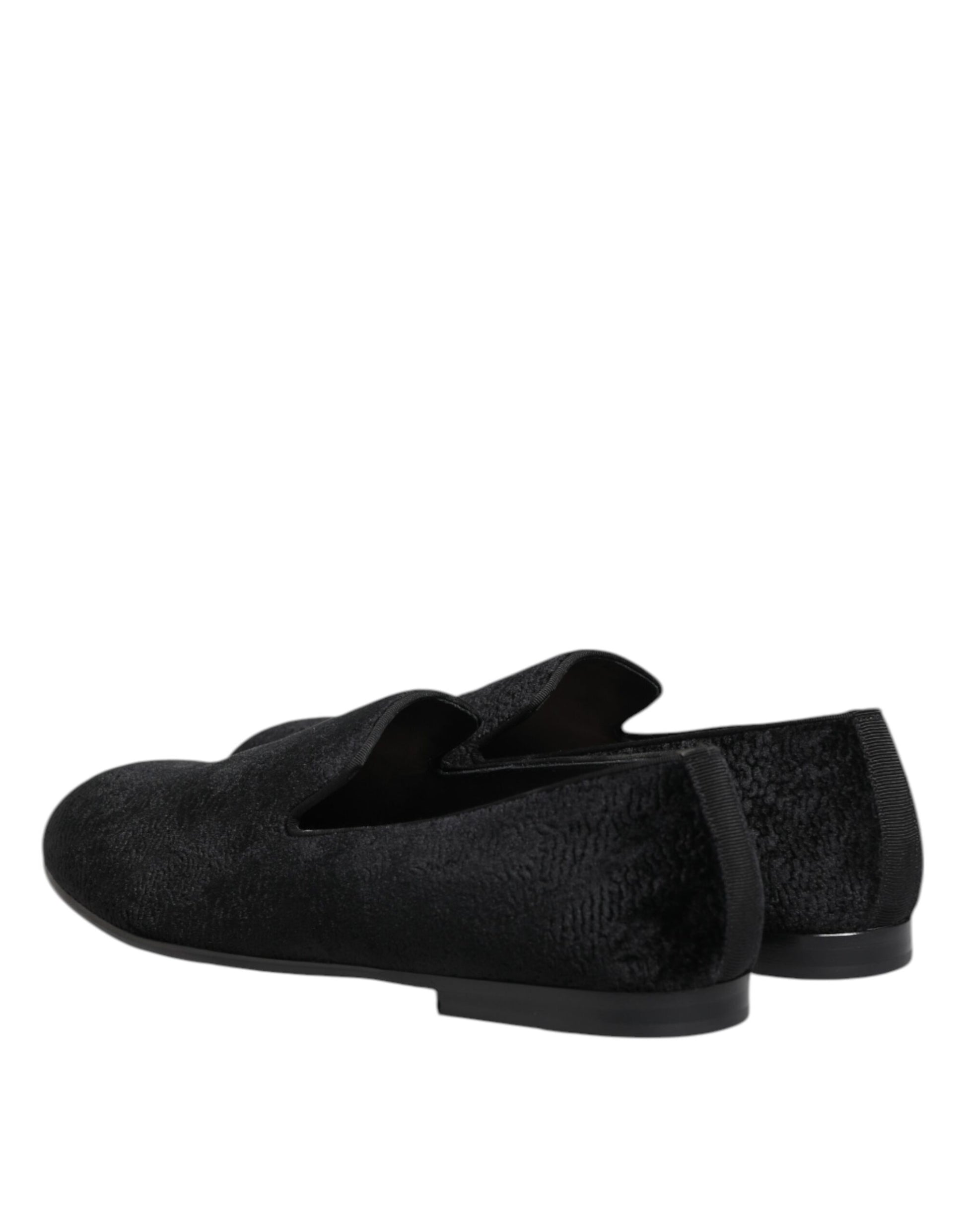 Black Jacquard Loafers Formal Men Dress Shoes