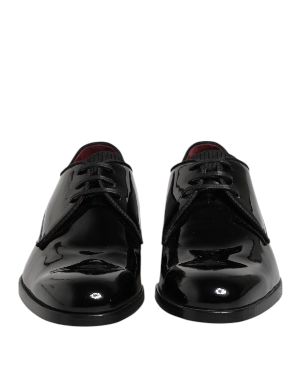 Chaussures de ville derby en cuir noir à lacets pour homme