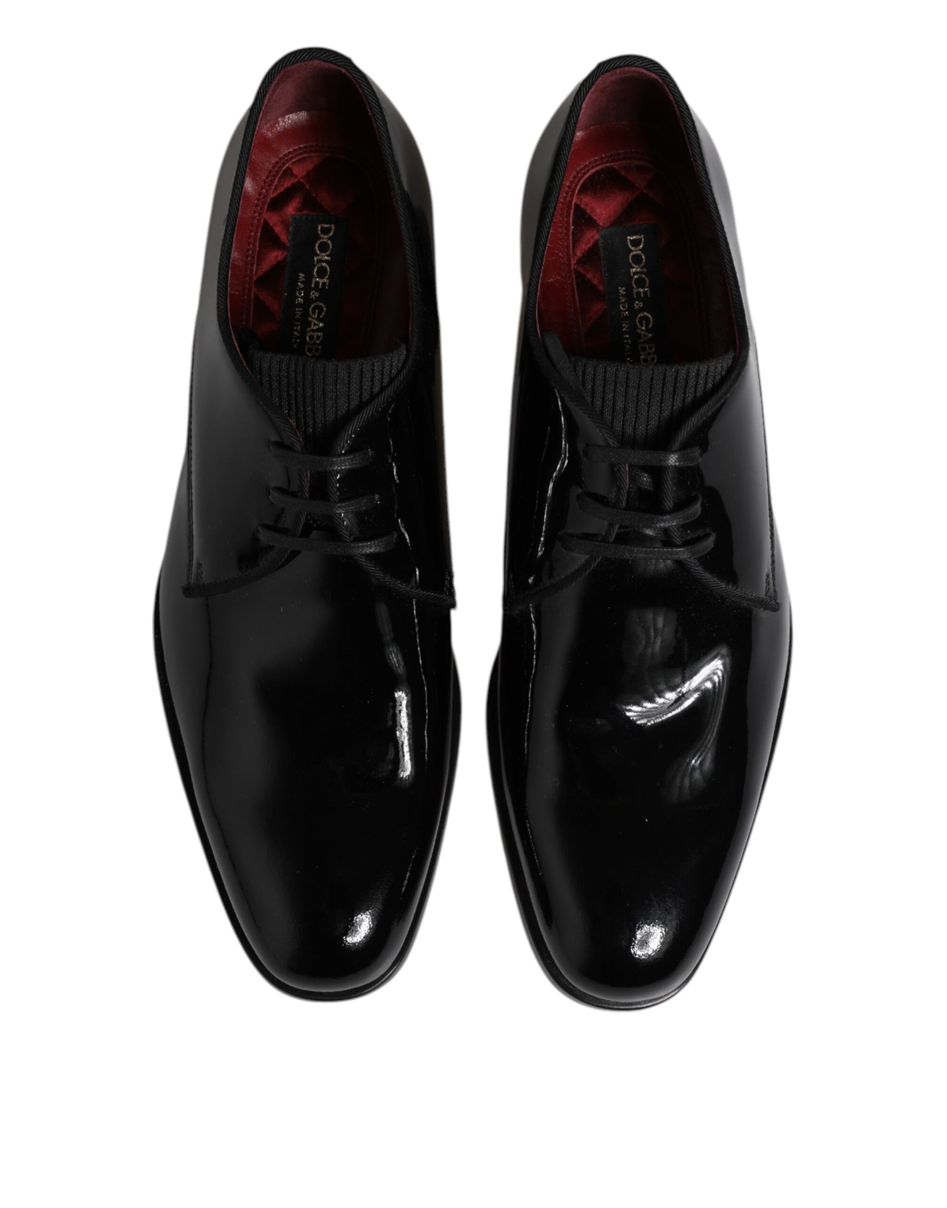 Chaussures de ville derby en cuir noir à lacets pour homme