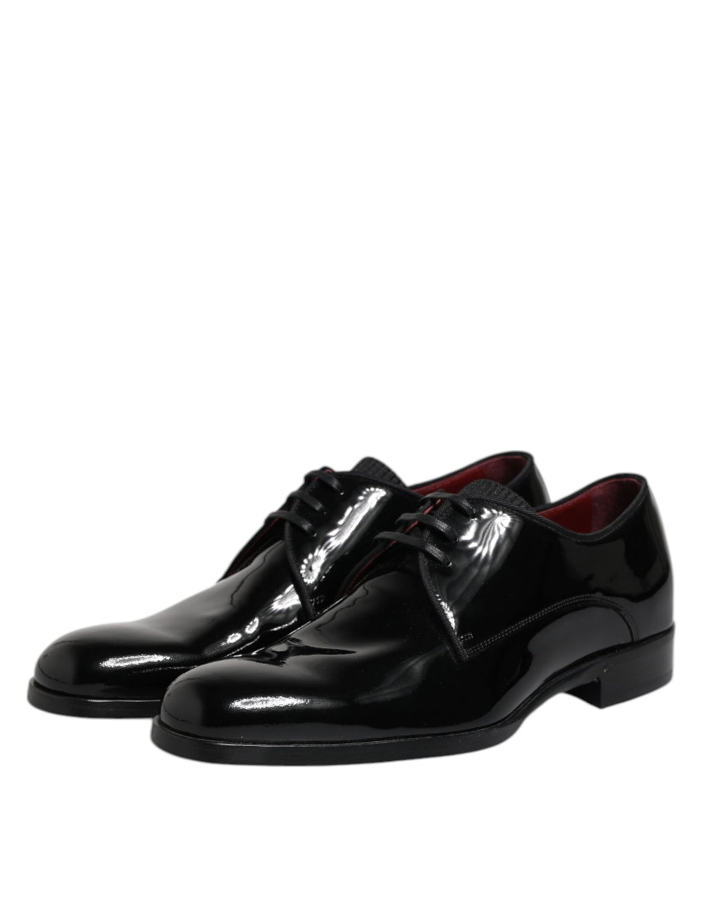 Chaussures de ville derby en cuir noir à lacets pour homme