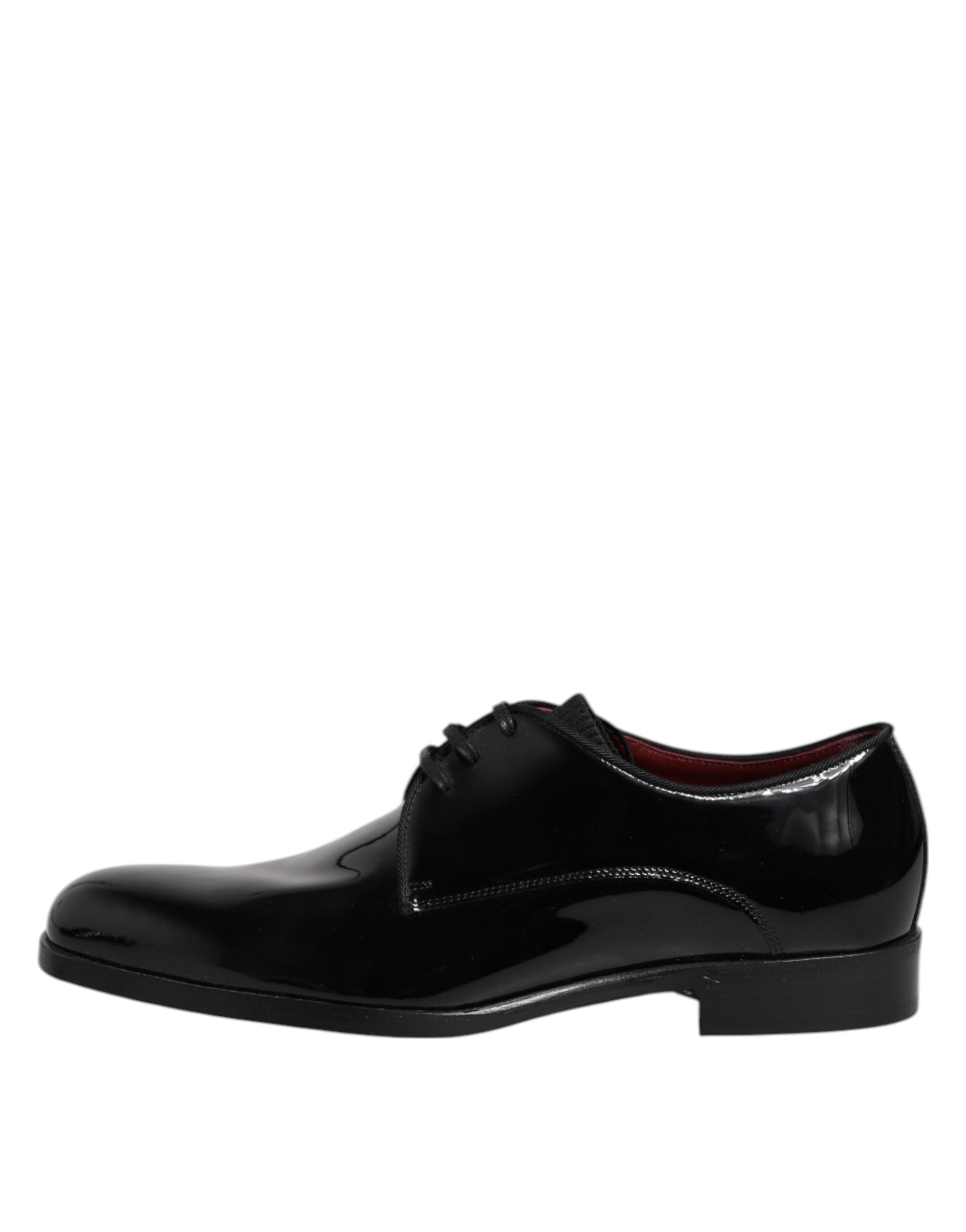 Chaussures de ville derby en cuir noir à lacets pour homme
