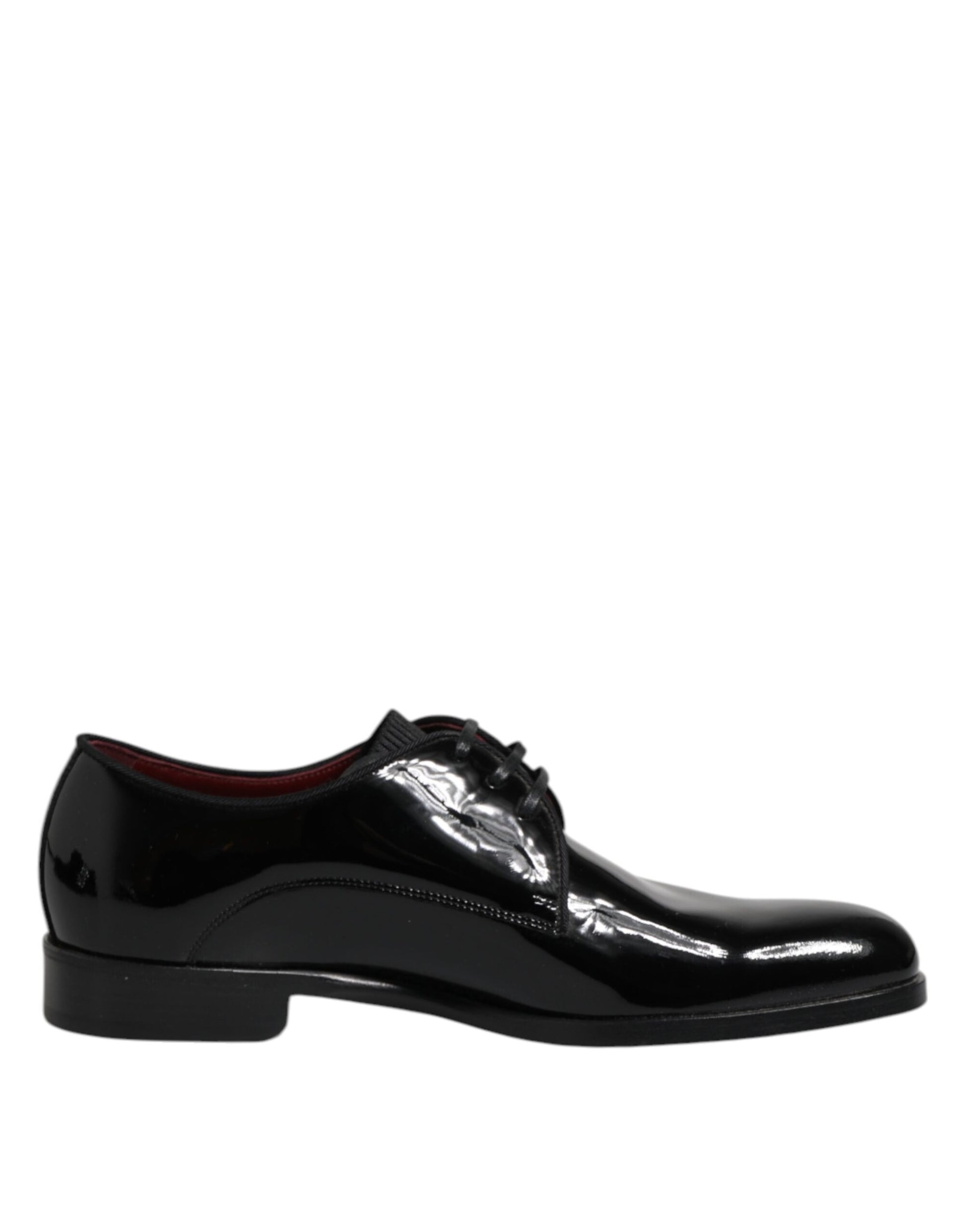 Chaussures de ville derby en cuir noir à lacets pour homme