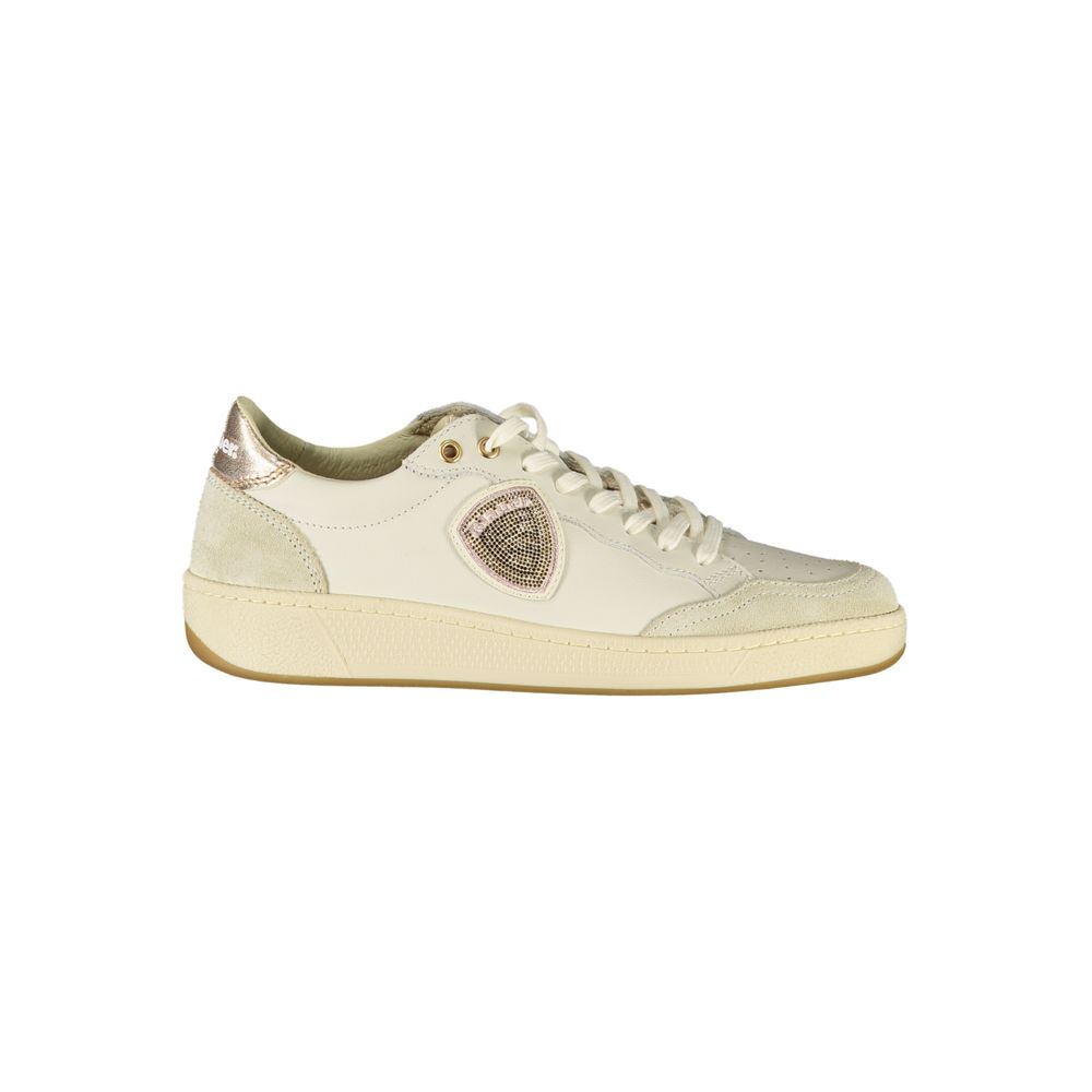 White Leather Women Sneaker