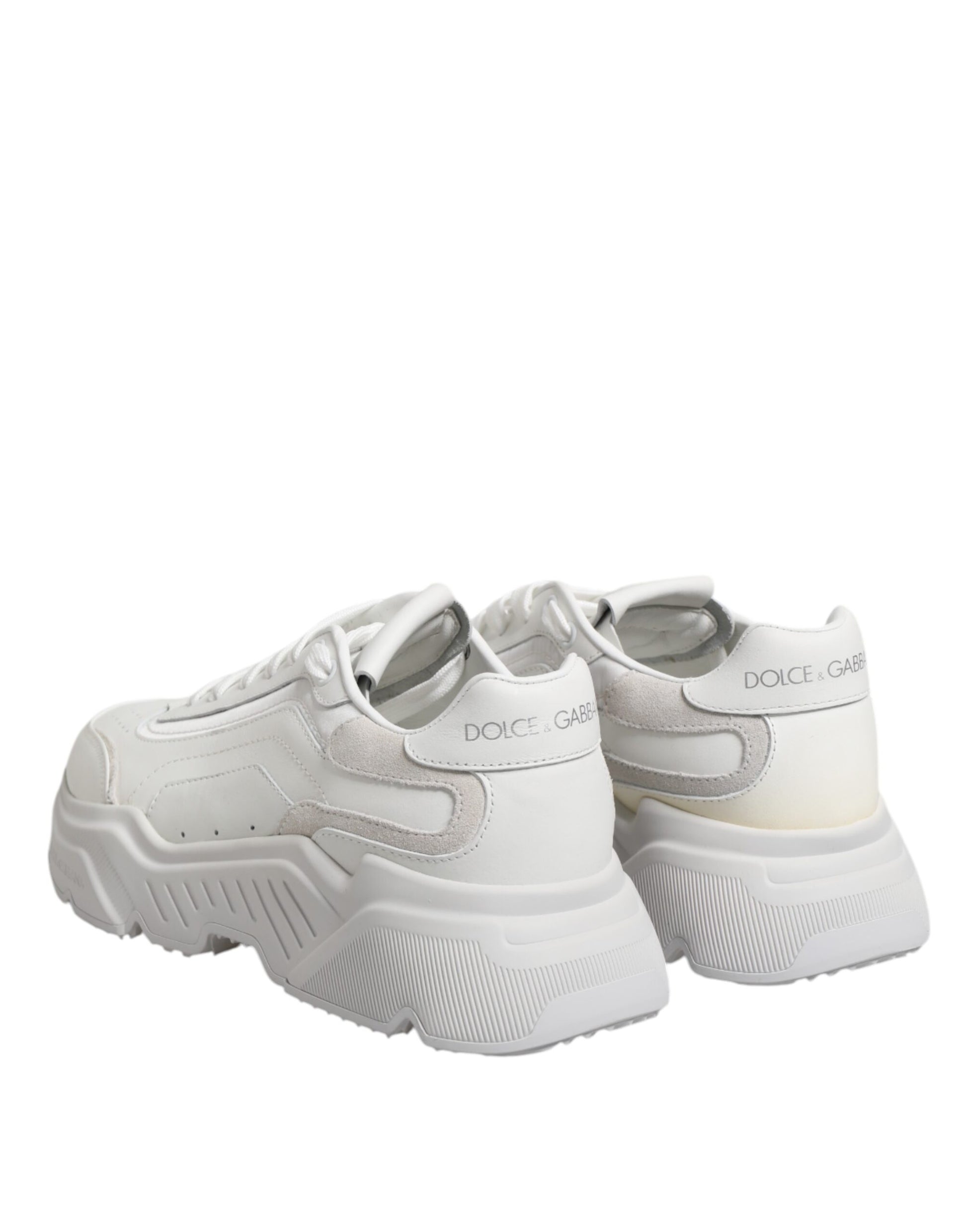 White Leather Daymaster Low Top Sneakers Shoes
