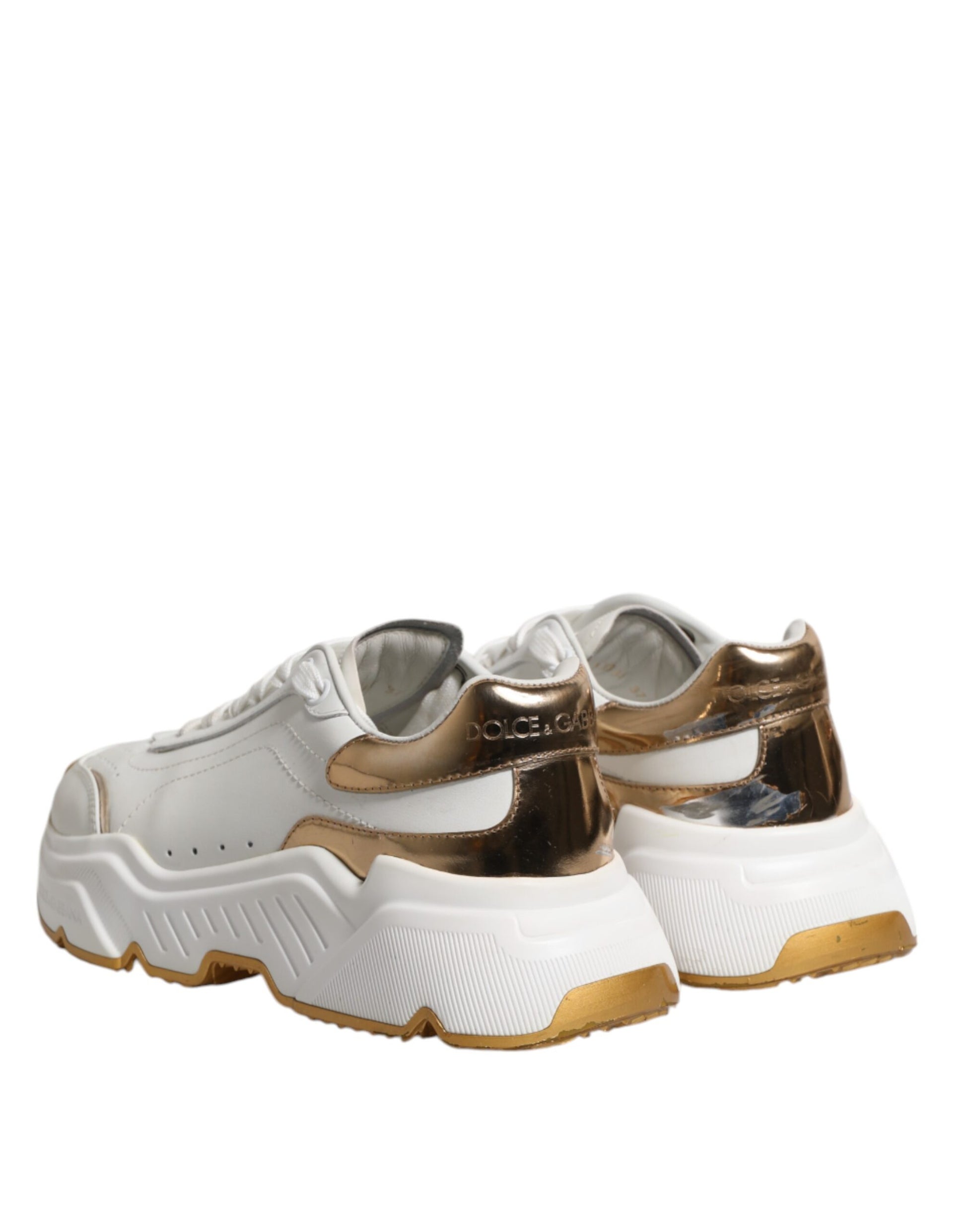 White Gold Daymaster Low Top Sneakers Shoes