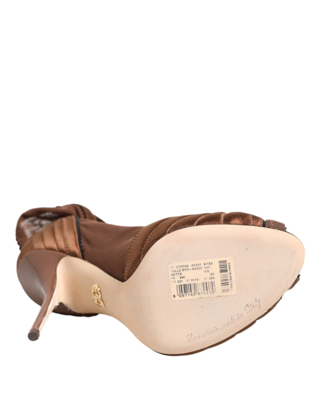 Bottines marrons Bette à talons hauts