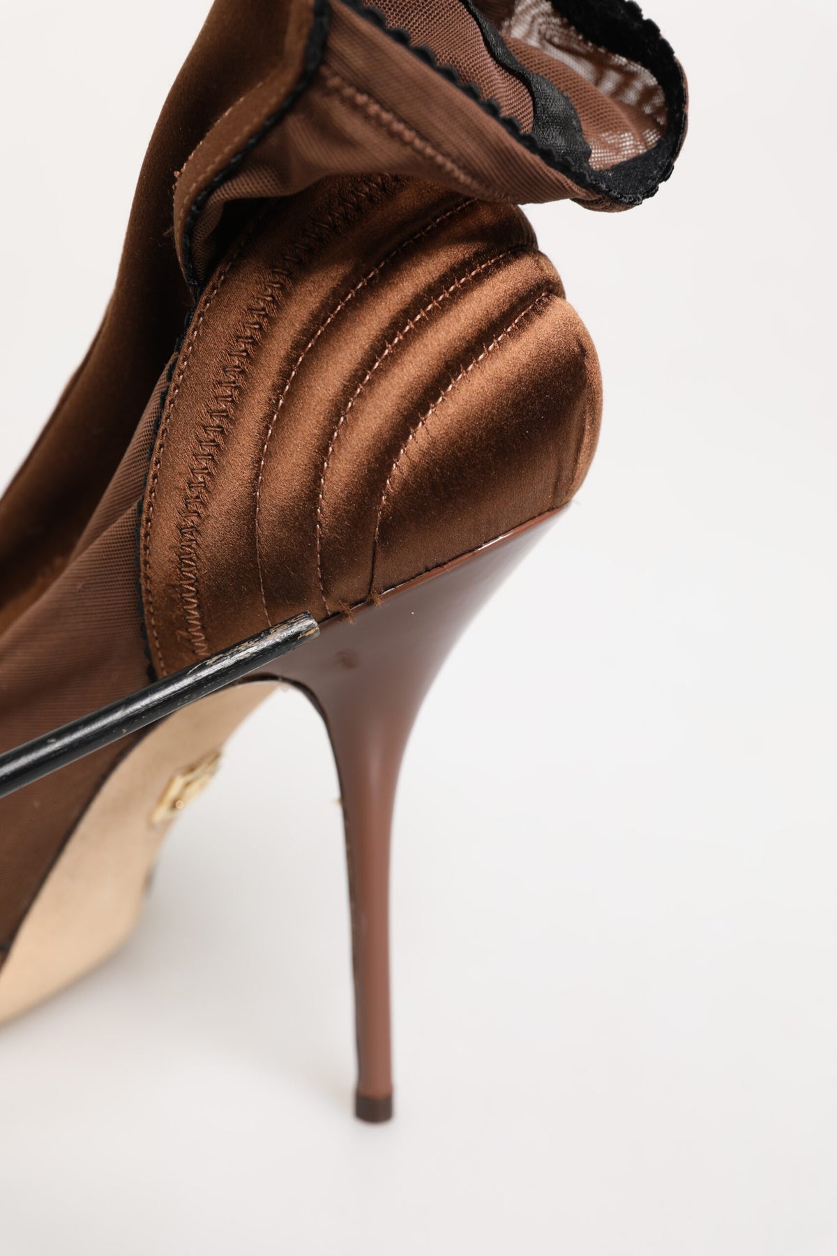 Bottines marrons Bette à talons hauts