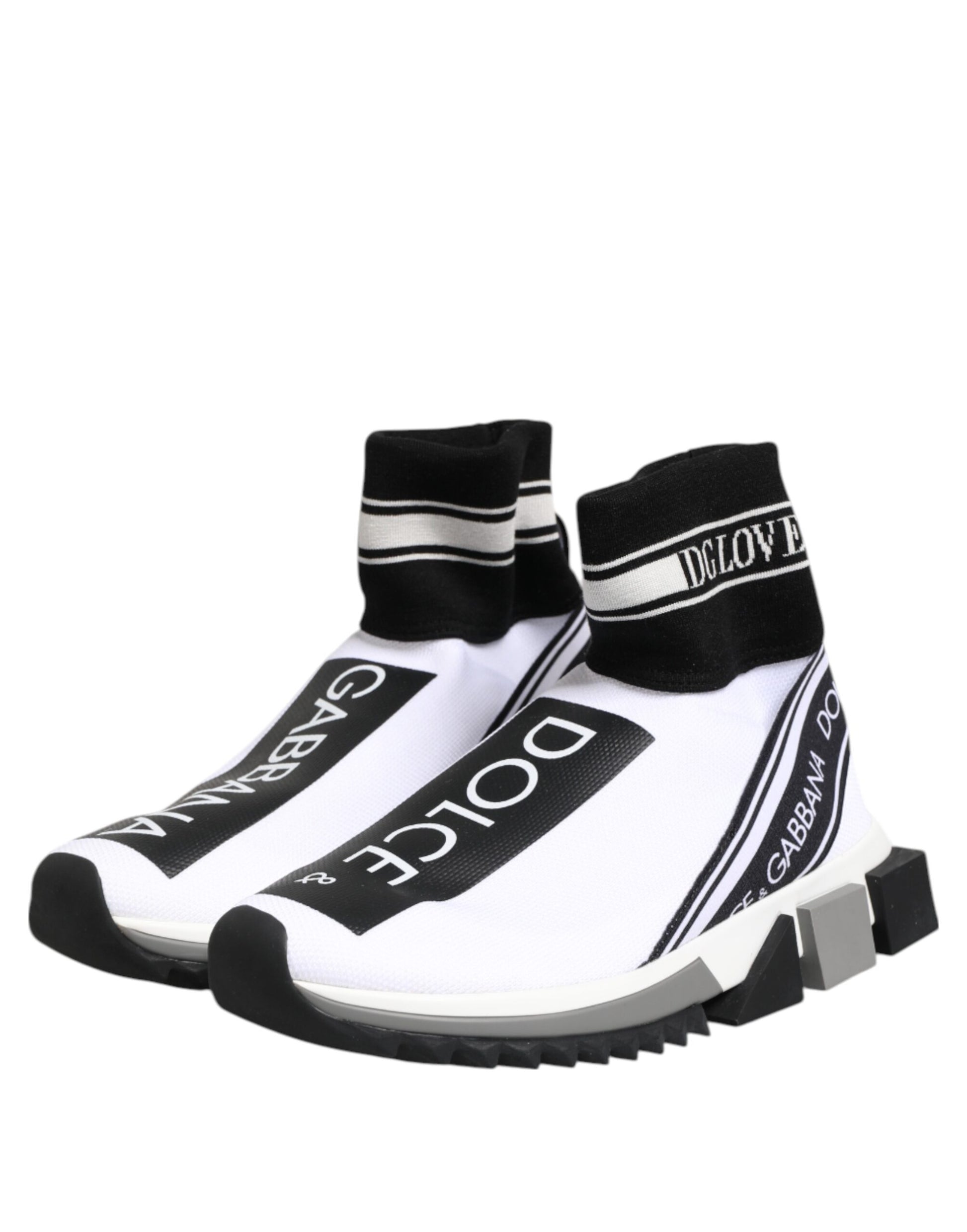 Chaussures baskets blanches et noires Sorrento