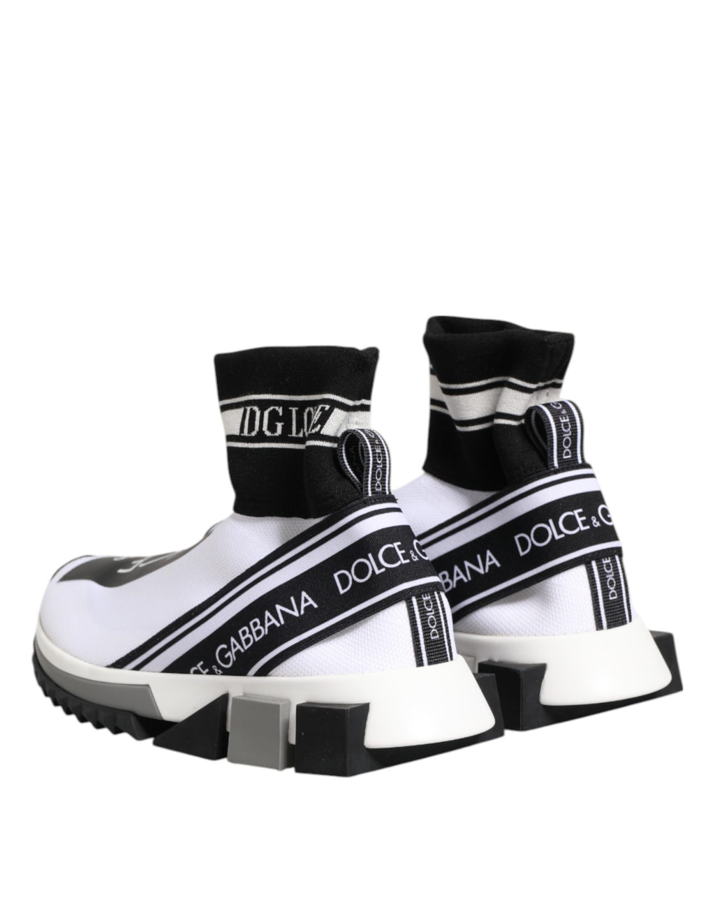 Chaussures baskets blanches et noires Sorrento