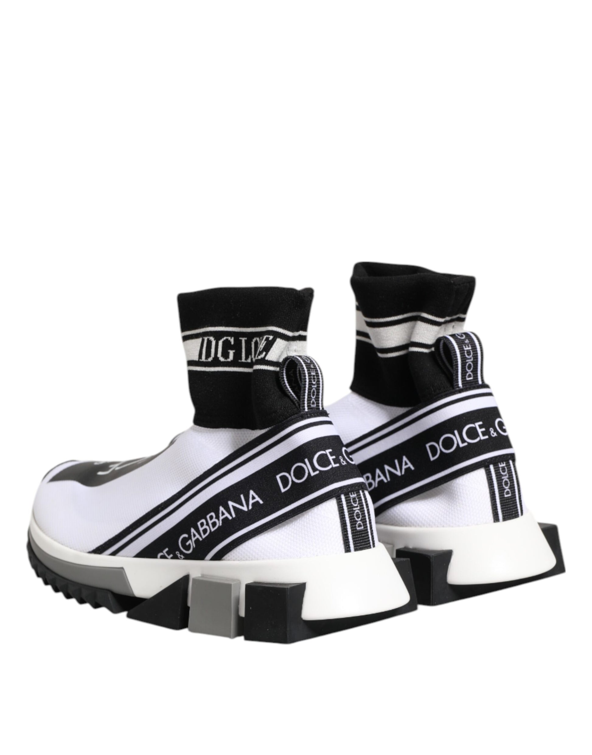 Chaussures baskets blanches et noires Sorrento