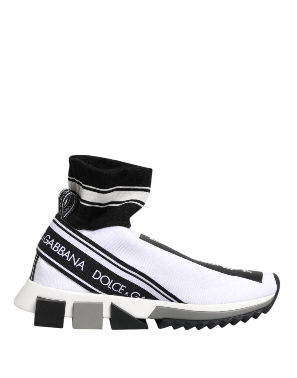 Chaussures baskets blanches et noires Sorrento
