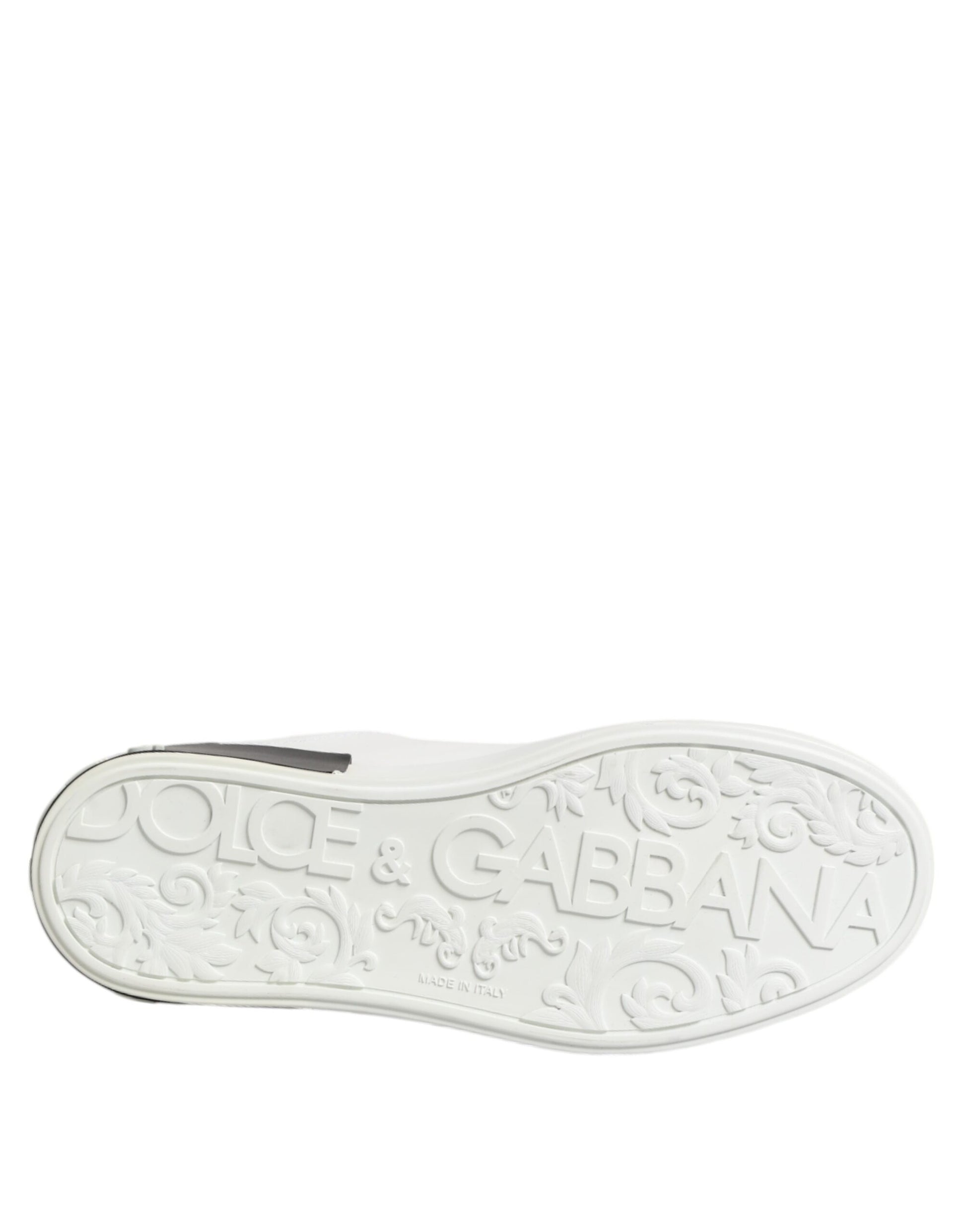 Chaussures de sport Portofino en cuir blanc et noir