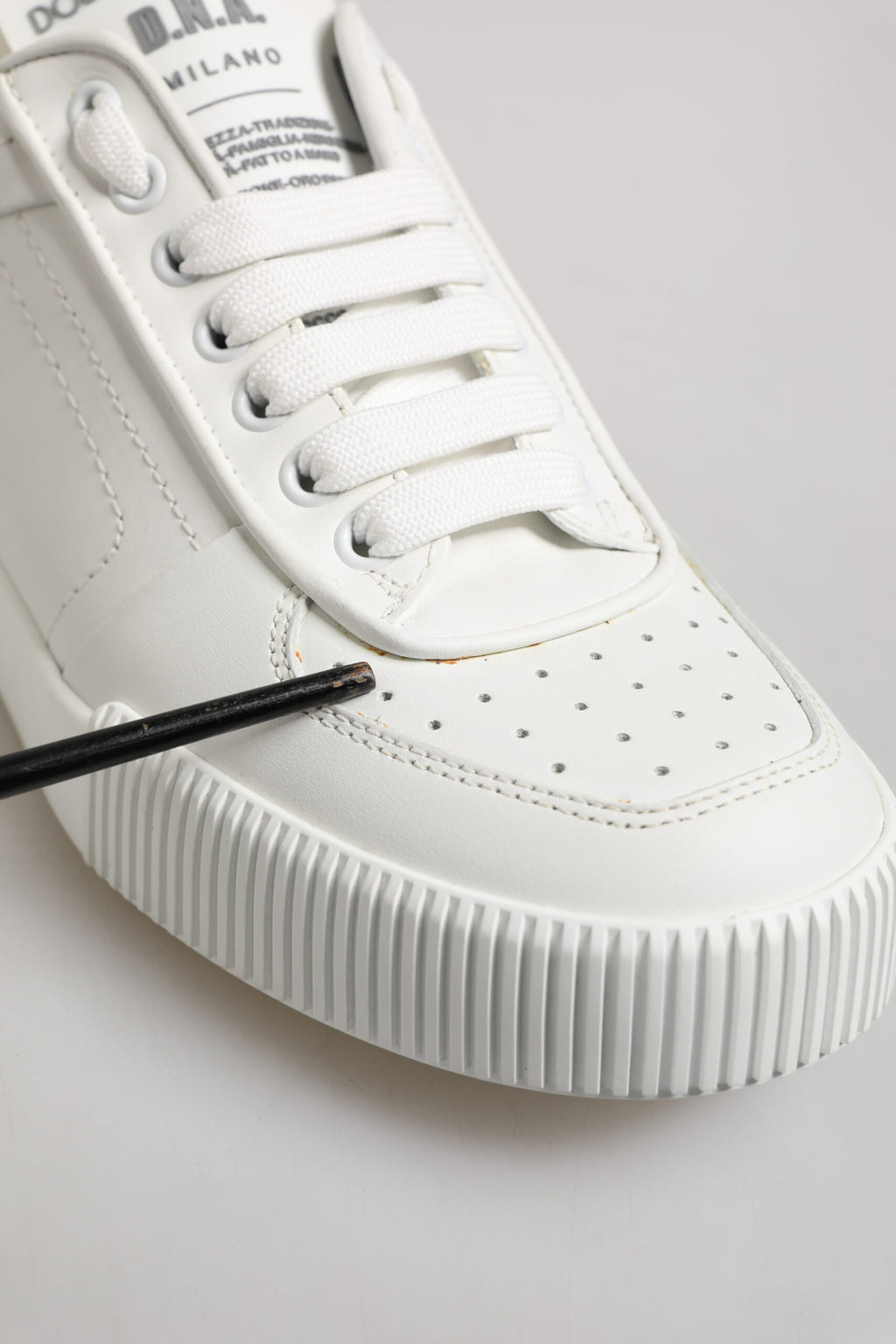 Sneakers basses en cuir blanc Miami