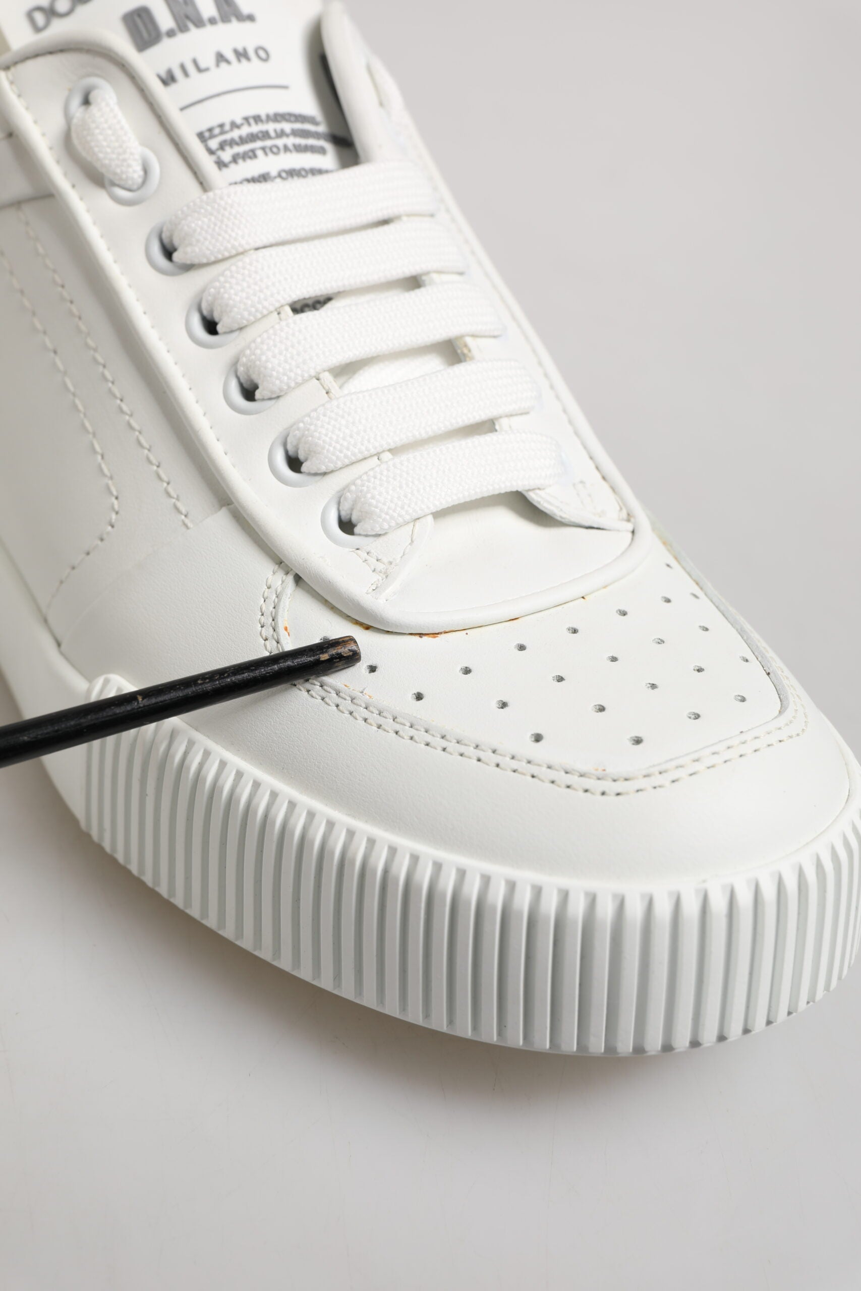 Sneakers basses en cuir blanc Miami