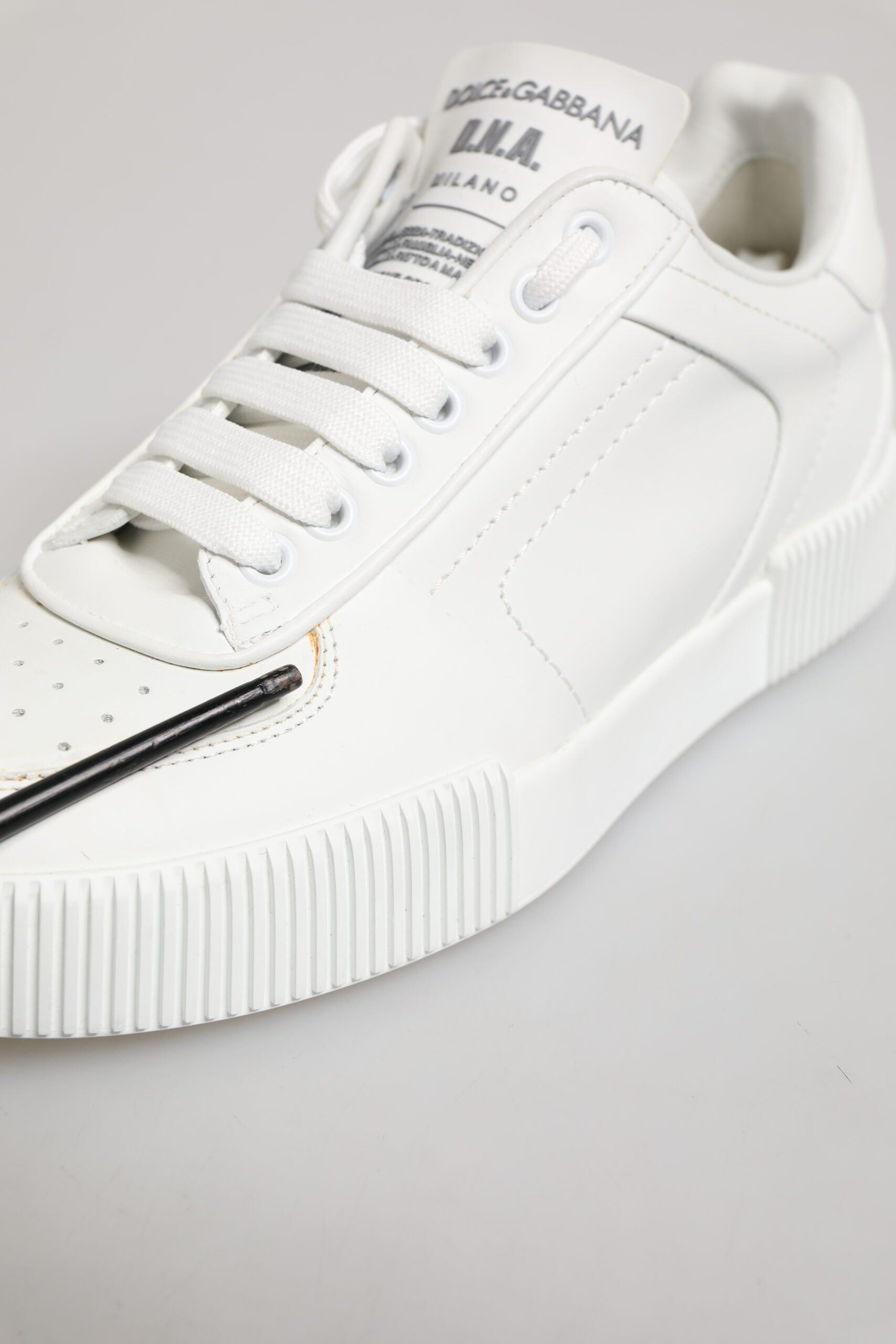 Sneakers basses en cuir blanc Miami