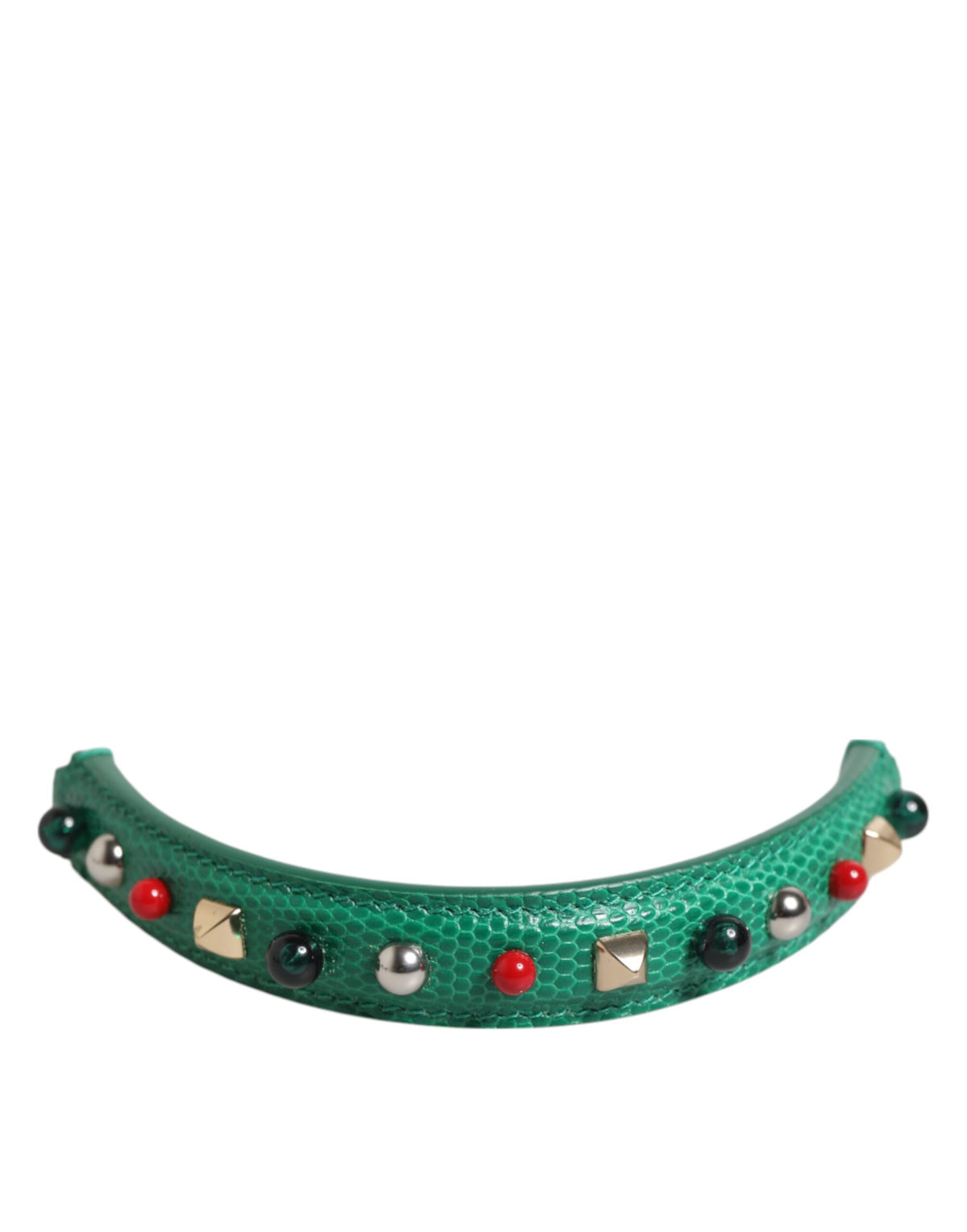 Bandoulière d'épaule en cuir vert décoré pour sac à main femme