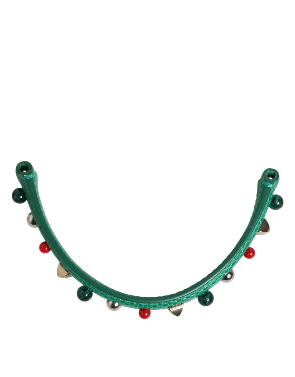 Bandoulière d'épaule en cuir vert décoré pour sac à main femme
