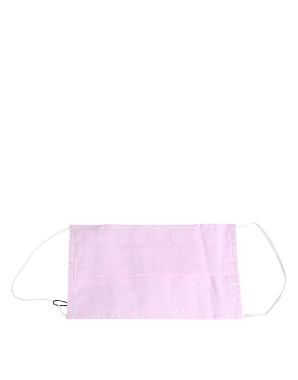 Masque facial en coton rose avec logo et élastique pour les oreilles