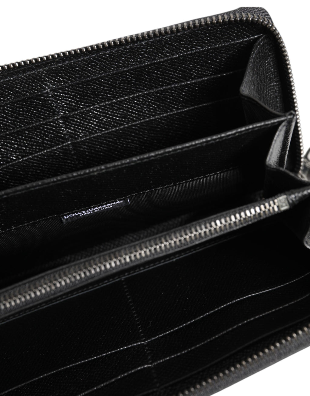 Portefeuille Continental pour Homme en Cuir Noir avec Fermeture Éclair #DGFAMILY
