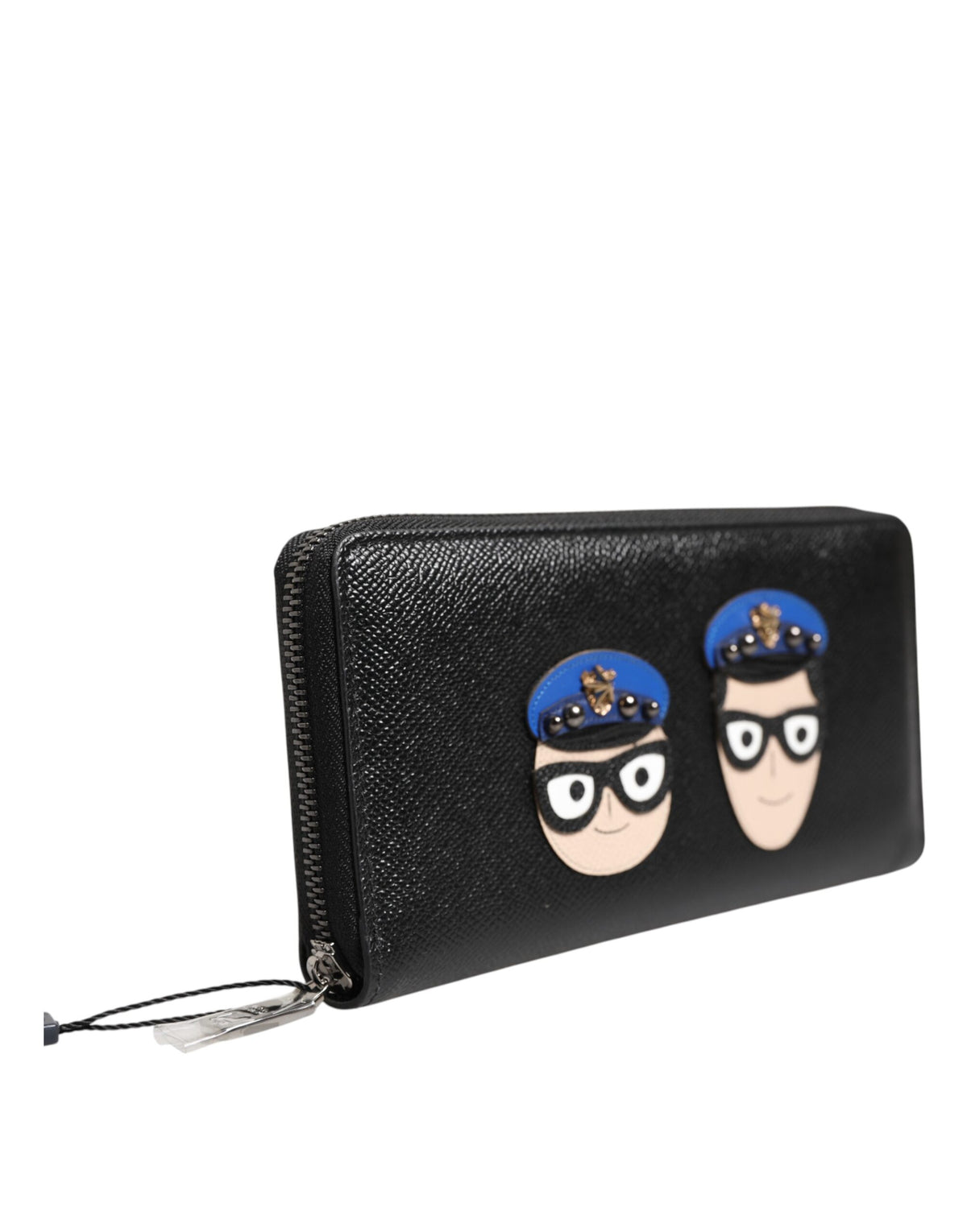 Portefeuille Continental pour Homme en Cuir Noir avec Fermeture Éclair #DGFAMILY