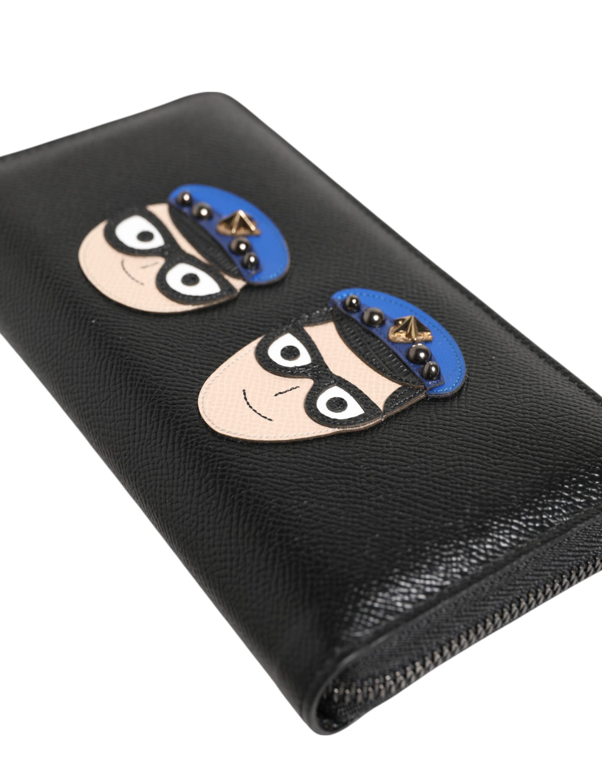 Portefeuille Continental pour Homme en Cuir Noir avec Fermeture Éclair #DGFAMILY