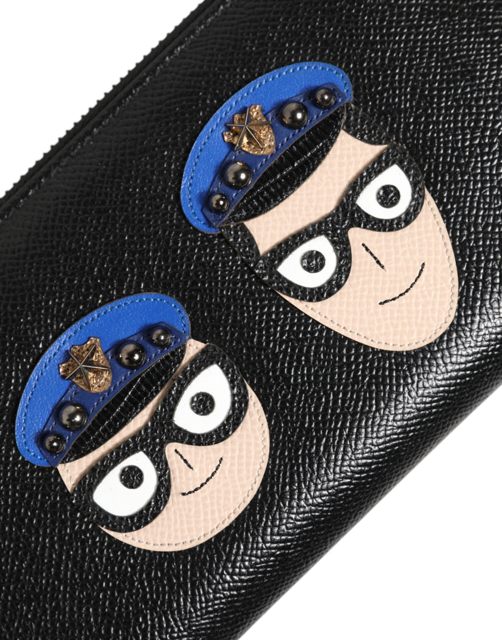 Portefeuille Continental pour Homme en Cuir Noir avec Fermeture Éclair #DGFAMILY