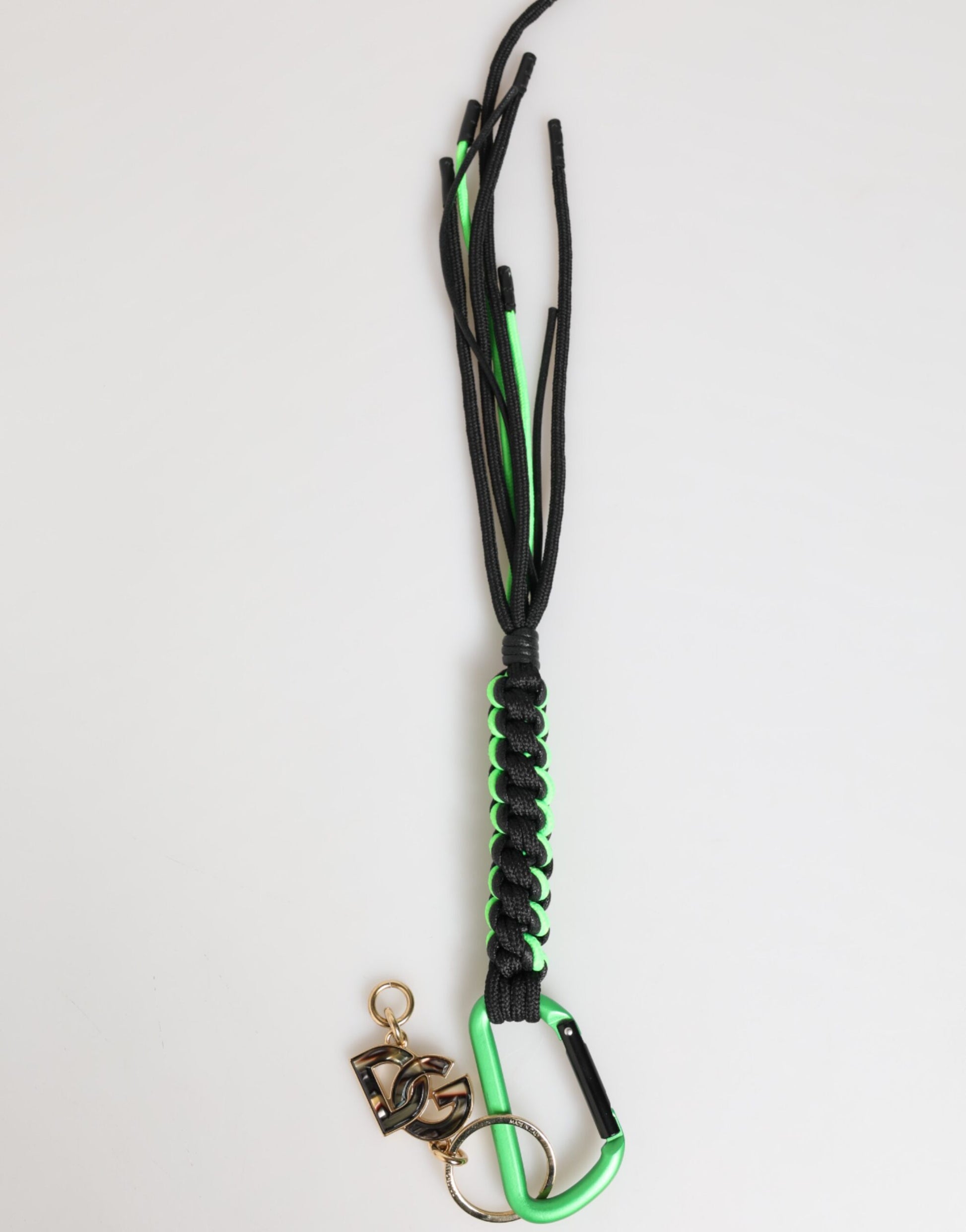 Cordon en ruban de polyester multicolore avec logo DG, porte-clés.