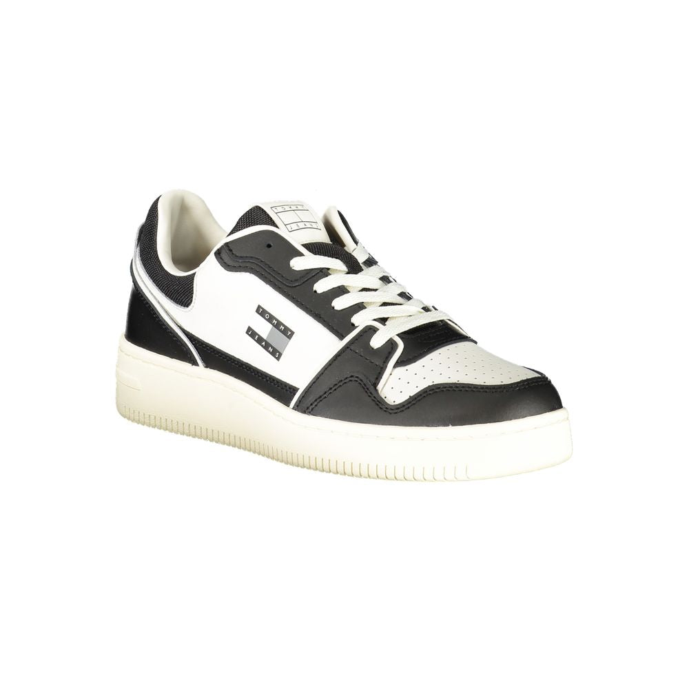 Black Polyurethane Men Sneaker