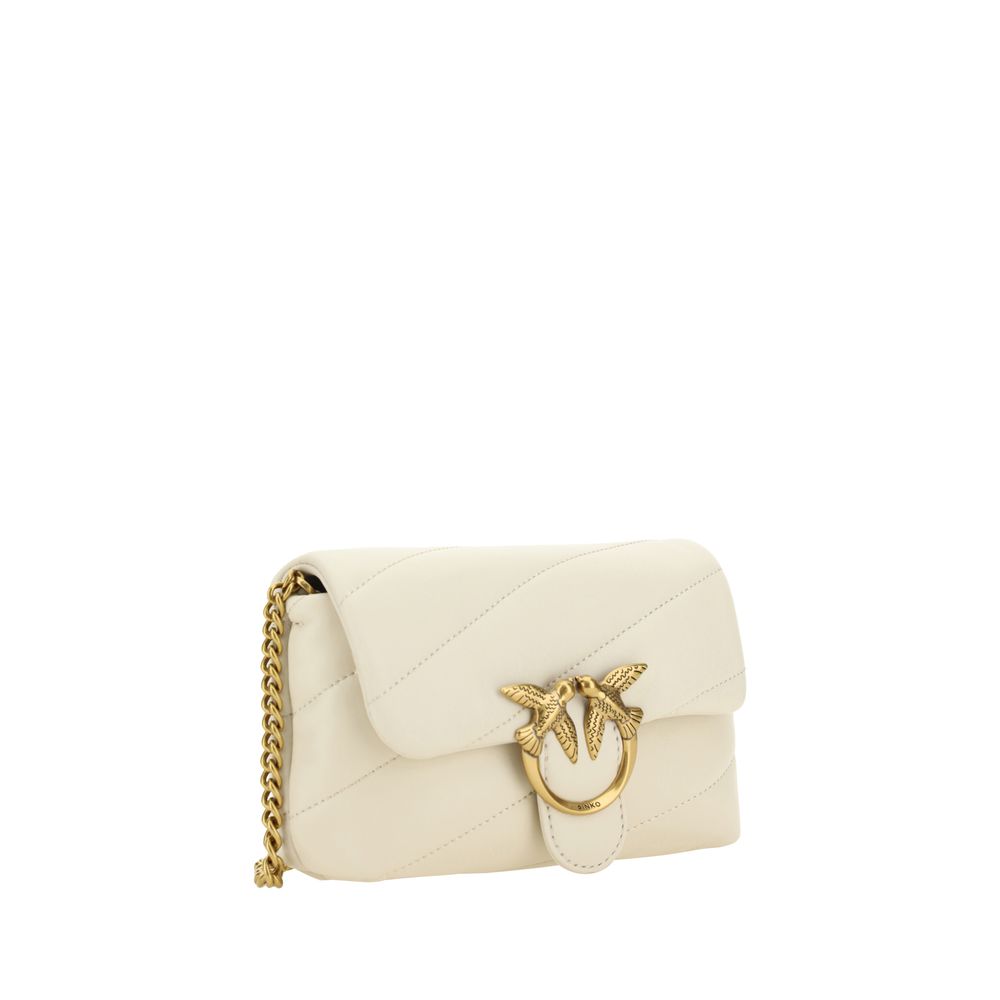 White Calf Leather Bos Taurus Shoulder Bag