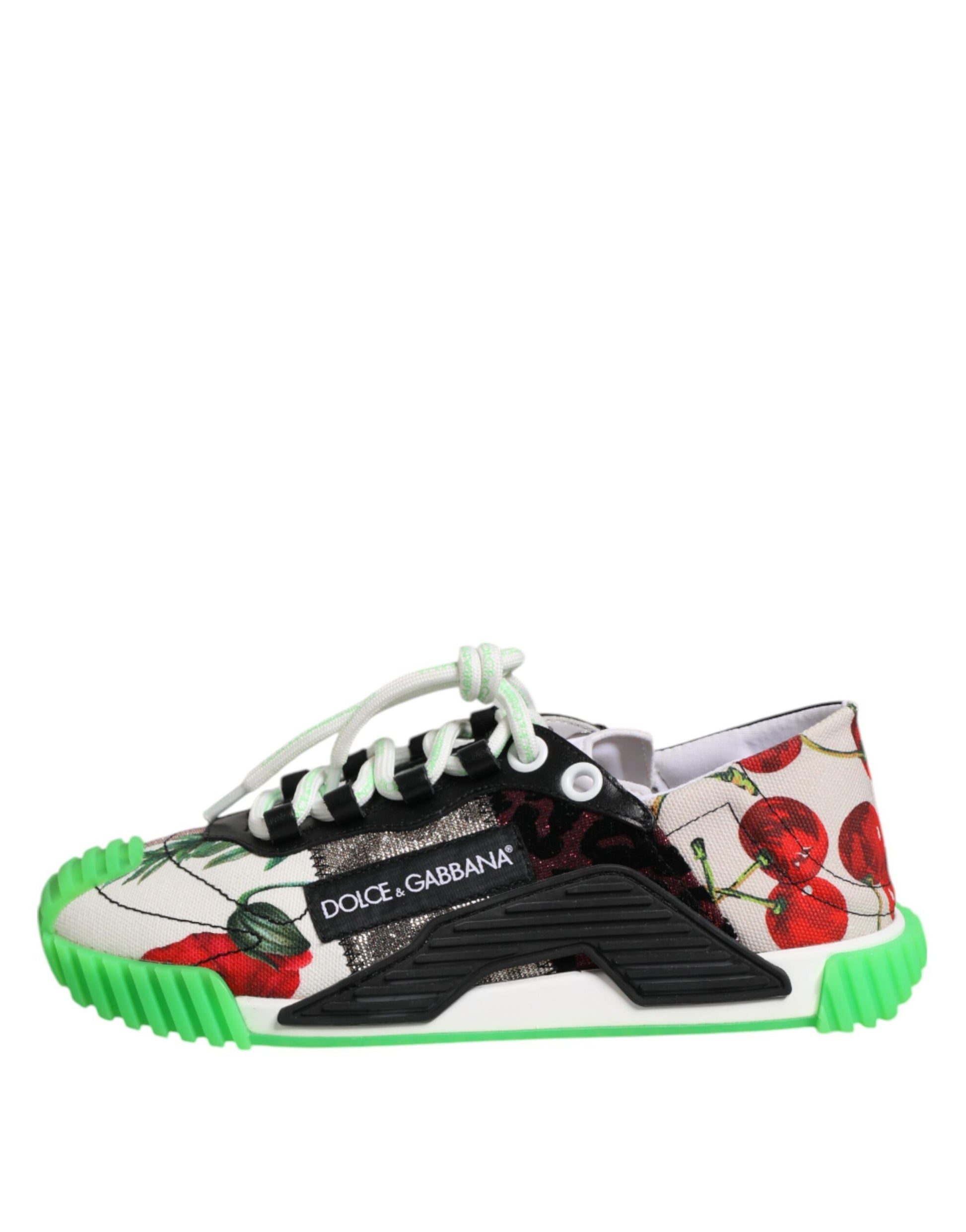 Multicolor DG Logo Leopard Cherry Sneaker Shoes