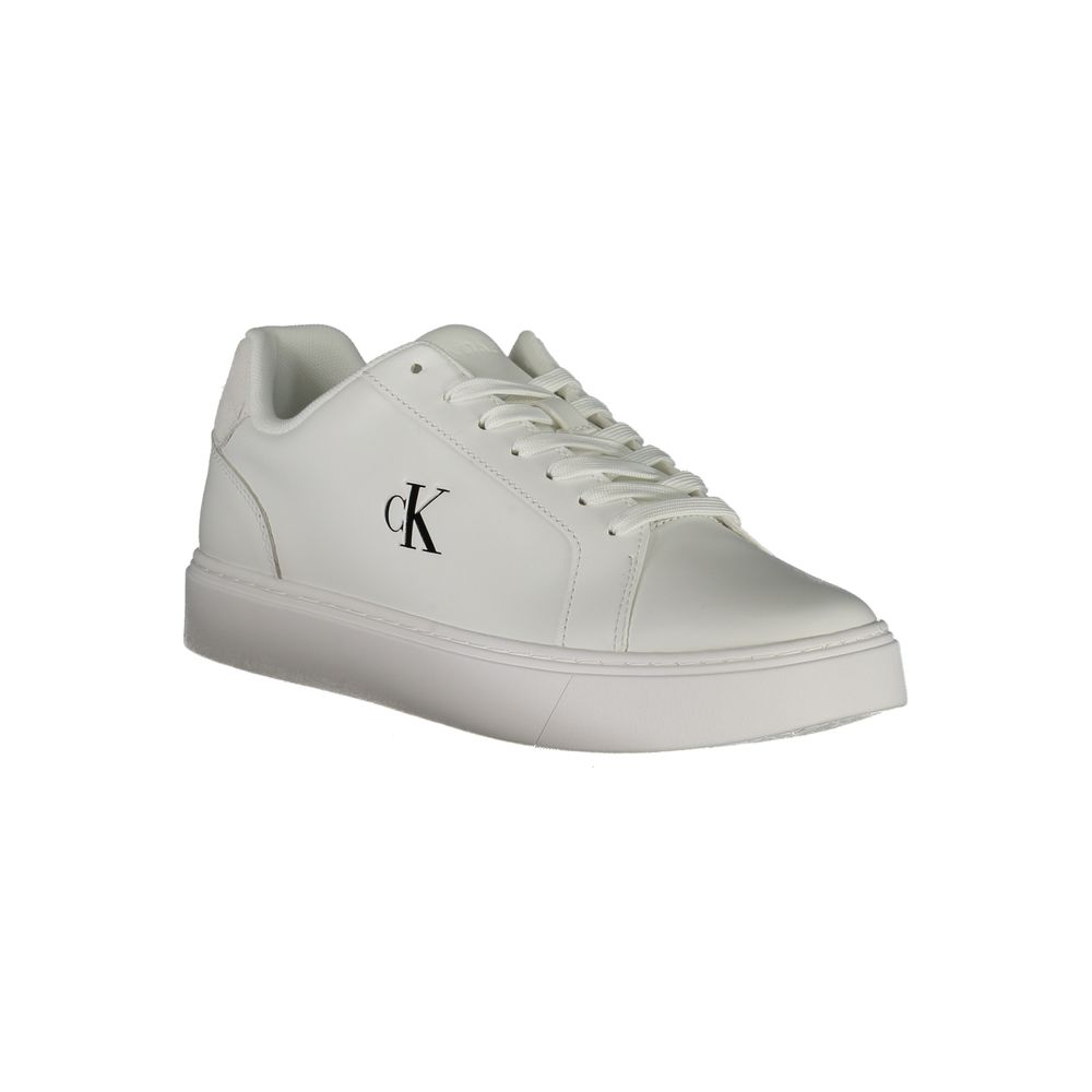 Bianco Polyurethane Men Sneaker
