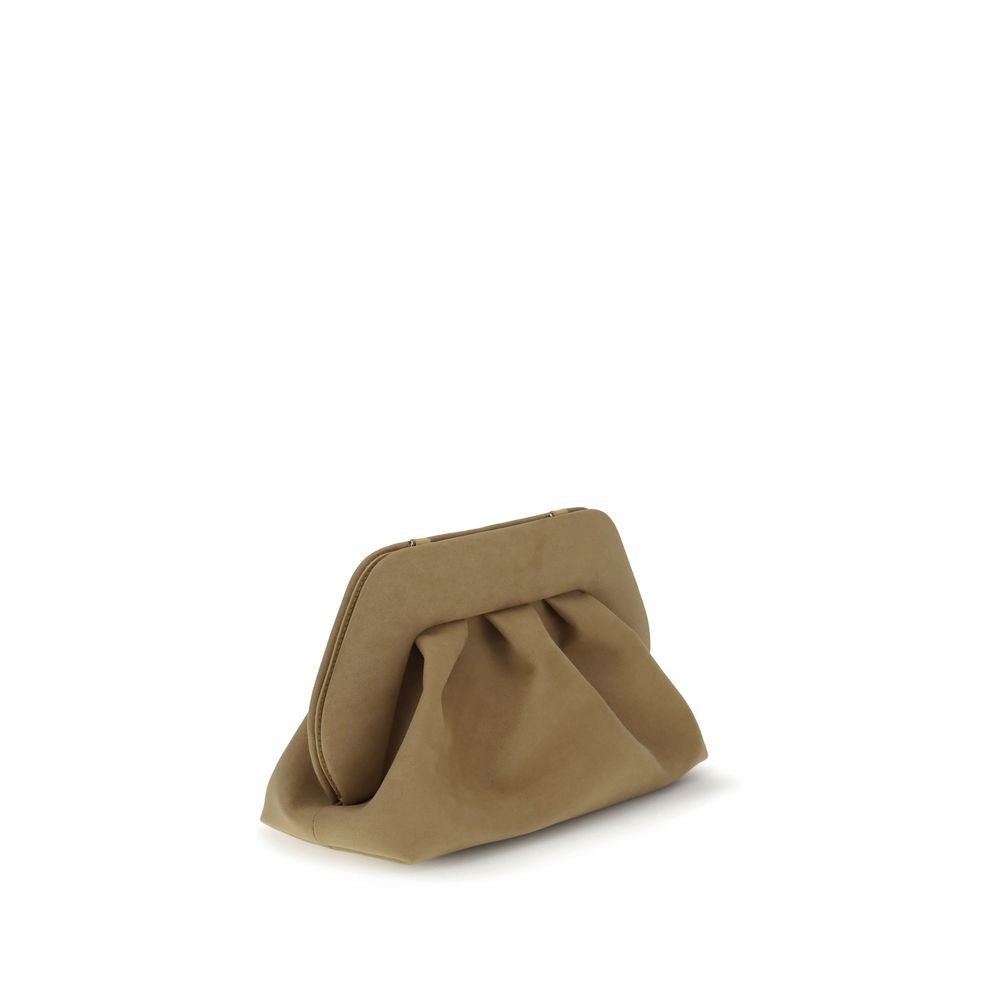 Beige Other Fibres Clutch Bag