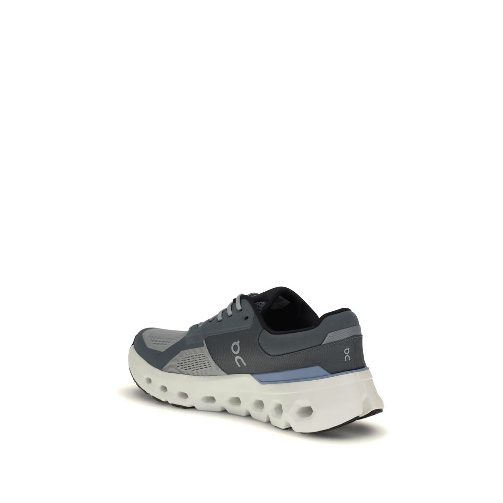 Gray Rubber Athletic Sneakers