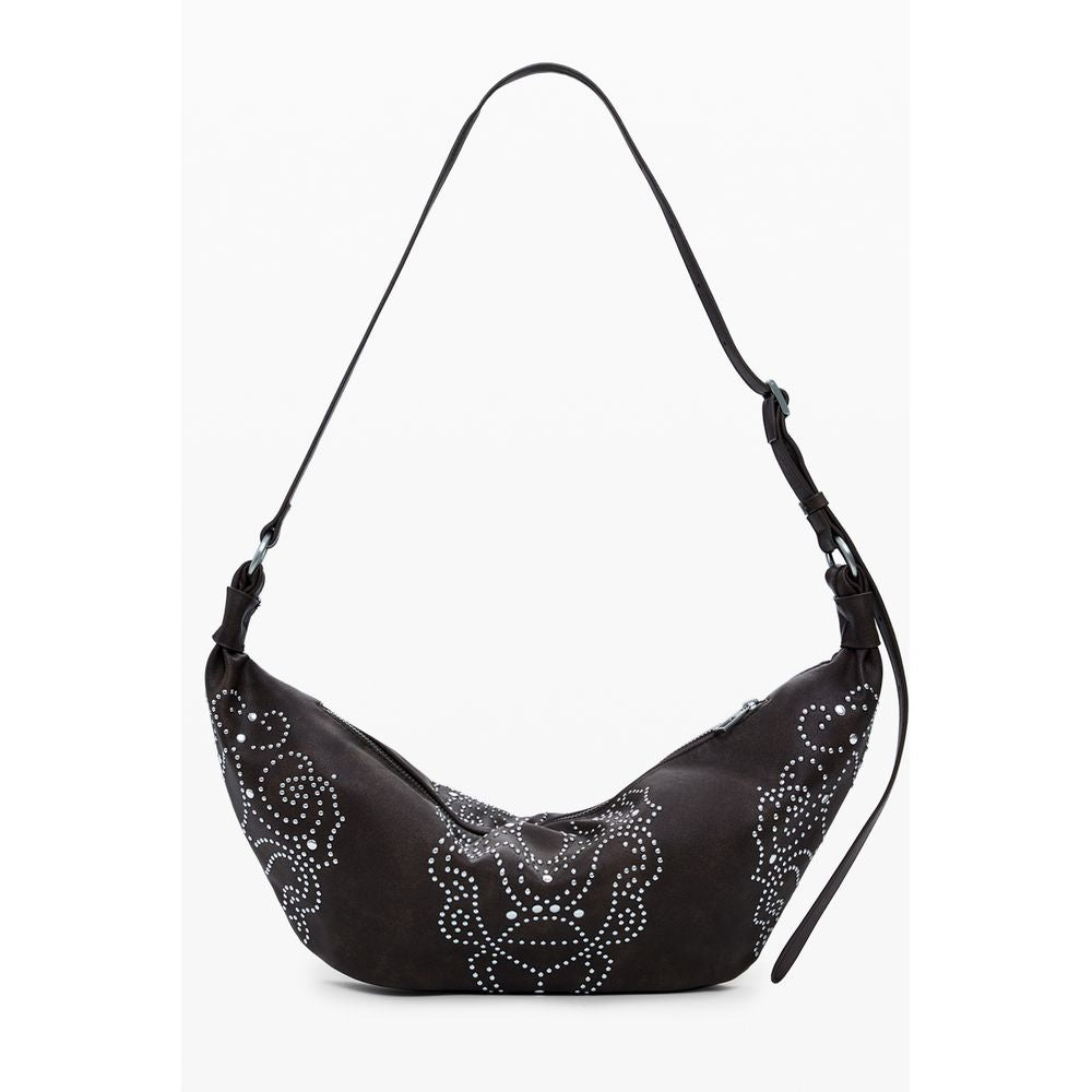 Brown Polyethylene Women Handbag