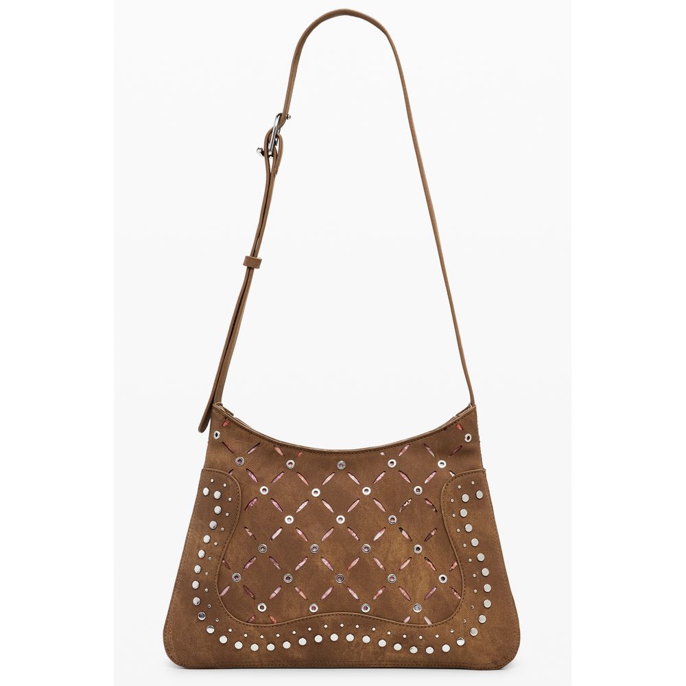 Marrone Poliuretano Women Backpack