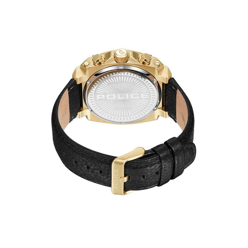 Montre en cuir noir