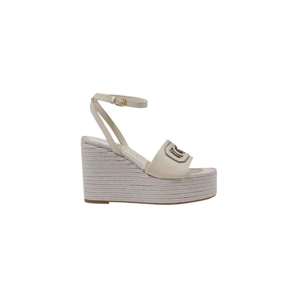 Beige Synthetic High Heel Pumps