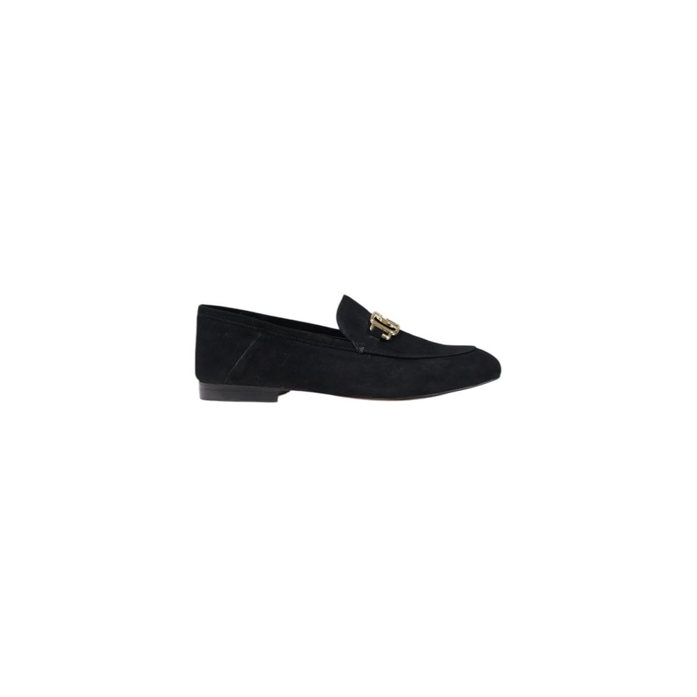 Black Leather Platform Pumps