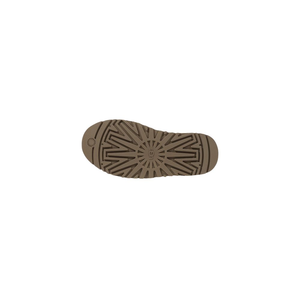 Beige Suede Leather Slippers