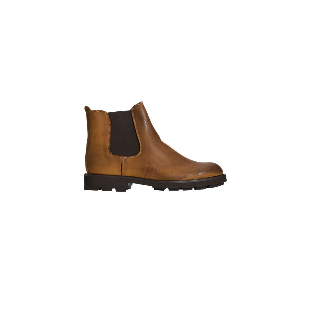 Brown Calfskin Men Boot