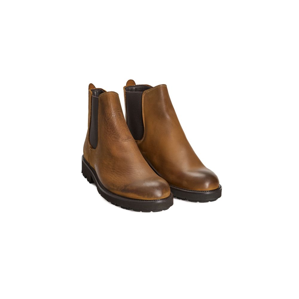 Brown Calfskin Men Boot
