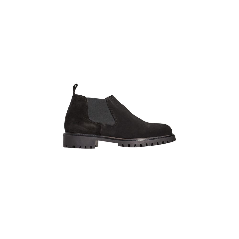 Botte en cuir de veau noir