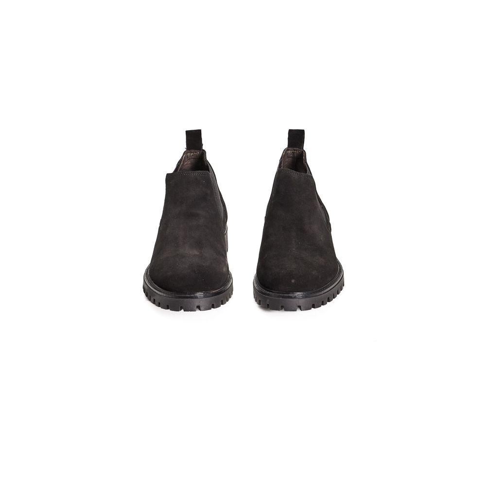 Botte en cuir de veau noir