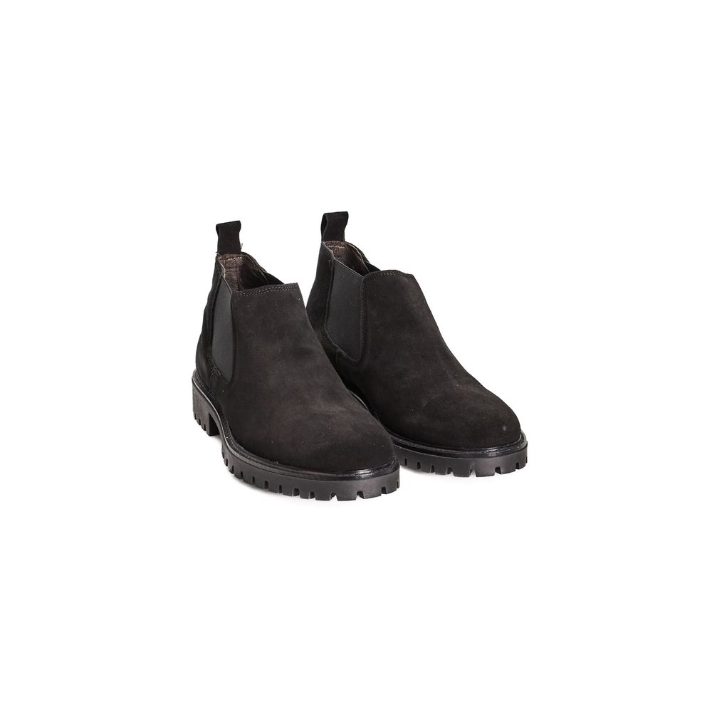 Botte en cuir de veau noir