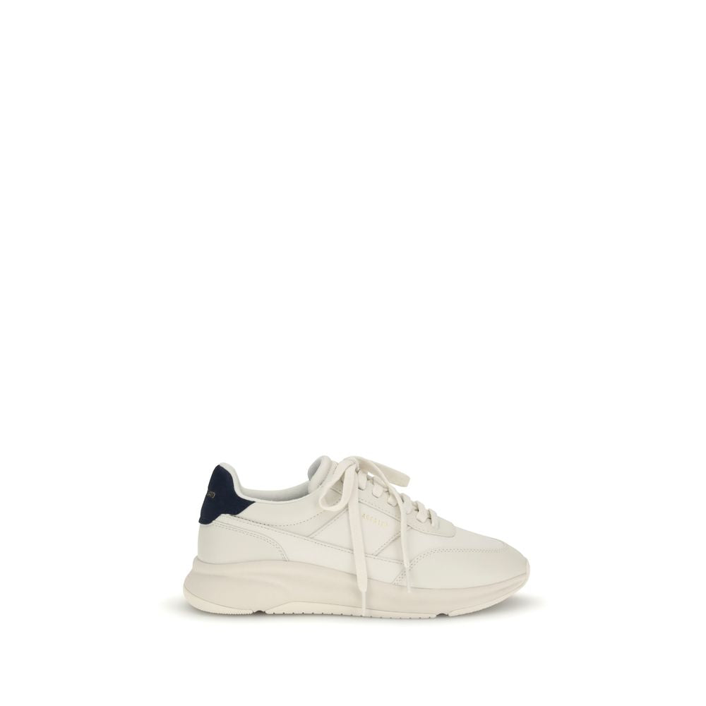White Calf Leather Bos Taurus Athletic Sneakers